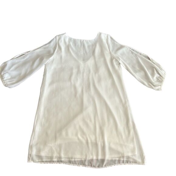 Lulu’s | Shifting Dears Ivory Long Sleeve Dress, Size M - Picture 6 of 10